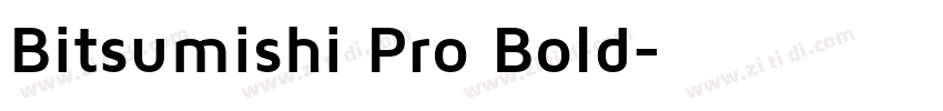 Bitsumishi Pro Bold字体转换